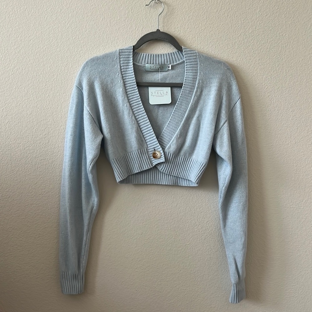 Stella Laguna Beach cropped cardigan. Size Small.